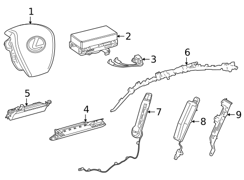 Air Bag Components for 2025 Lexus ES300h #0