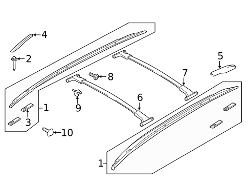 Luggage Carrier for 2016 Ford Escape #0