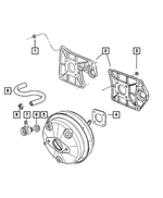 68003620AA - Service Brakes: Booster To Dash Gasket, Mounting for Mopar Image