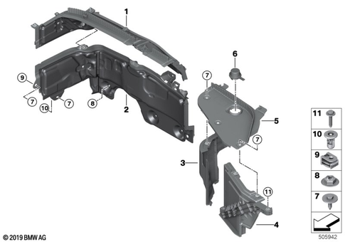 Mounting Parts, Engine Compartment for 2019 Mini JCW GP #1