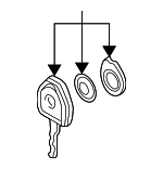 51218236596 - : Key for BMW: X5 Image