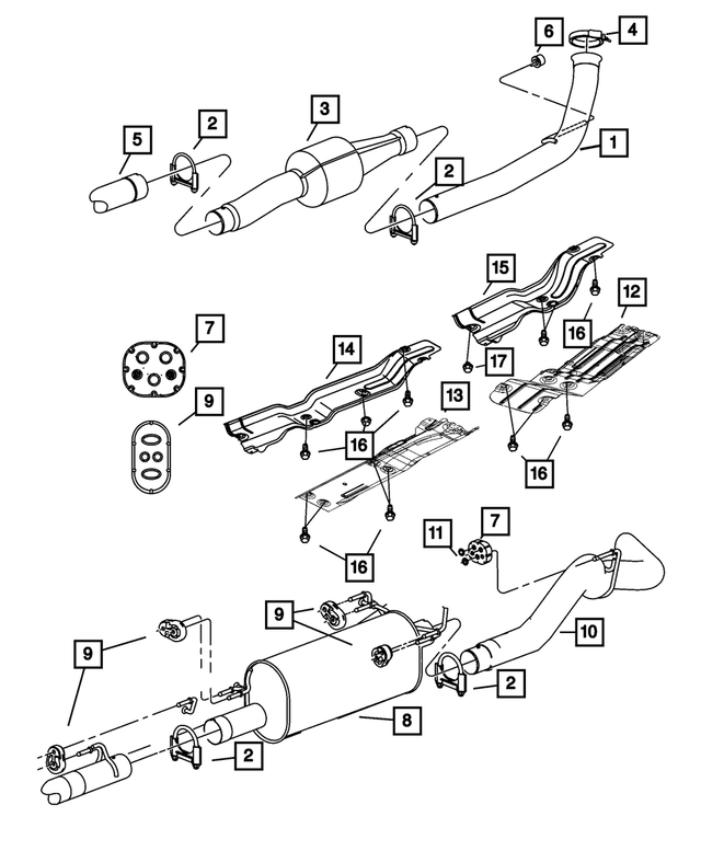 55277174AE - Exhaust: Heat Shield for Mopar Image