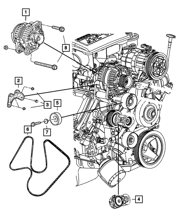 R4801769AB - : Engine Generator, Remanufactured for Mopar Image