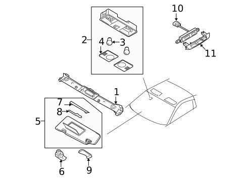 Interior Trim - Convertible Top for 2006 Nissan 350Z #0