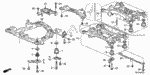 50200TK4A02 - Body/Air Conditioning: SUB-FRAME, FR. SUSPENSION (2WD) for Acura Image