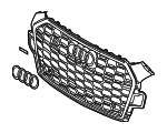 8W6853651BLCKA - : Center Grille for Audi: A5 Quattro, A5 Sportback Image