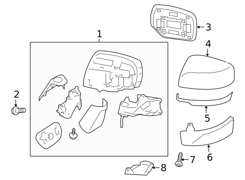 Outside Mirrors for 2017 Subaru Crosstrek #1