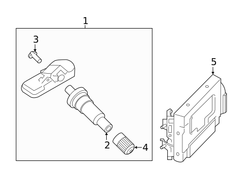 Tire Pressure Monitor Components for 2022 Hyundai Santa Fe #0