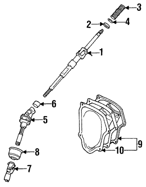 Shaft & Internal Components for 1993 Lexus ES300 #0