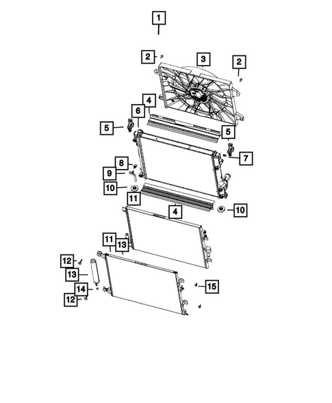 Radiator and Related Parts; Charge Air Cooler for 2023 Chrysler 300 #2