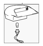 9275038001LT - : 1999-2001 Hyundai Sonata - High Mount Lamp for Hyundai: Sonata Image