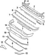 57786GA341 - Body: Bumper Cover for Subaru Image