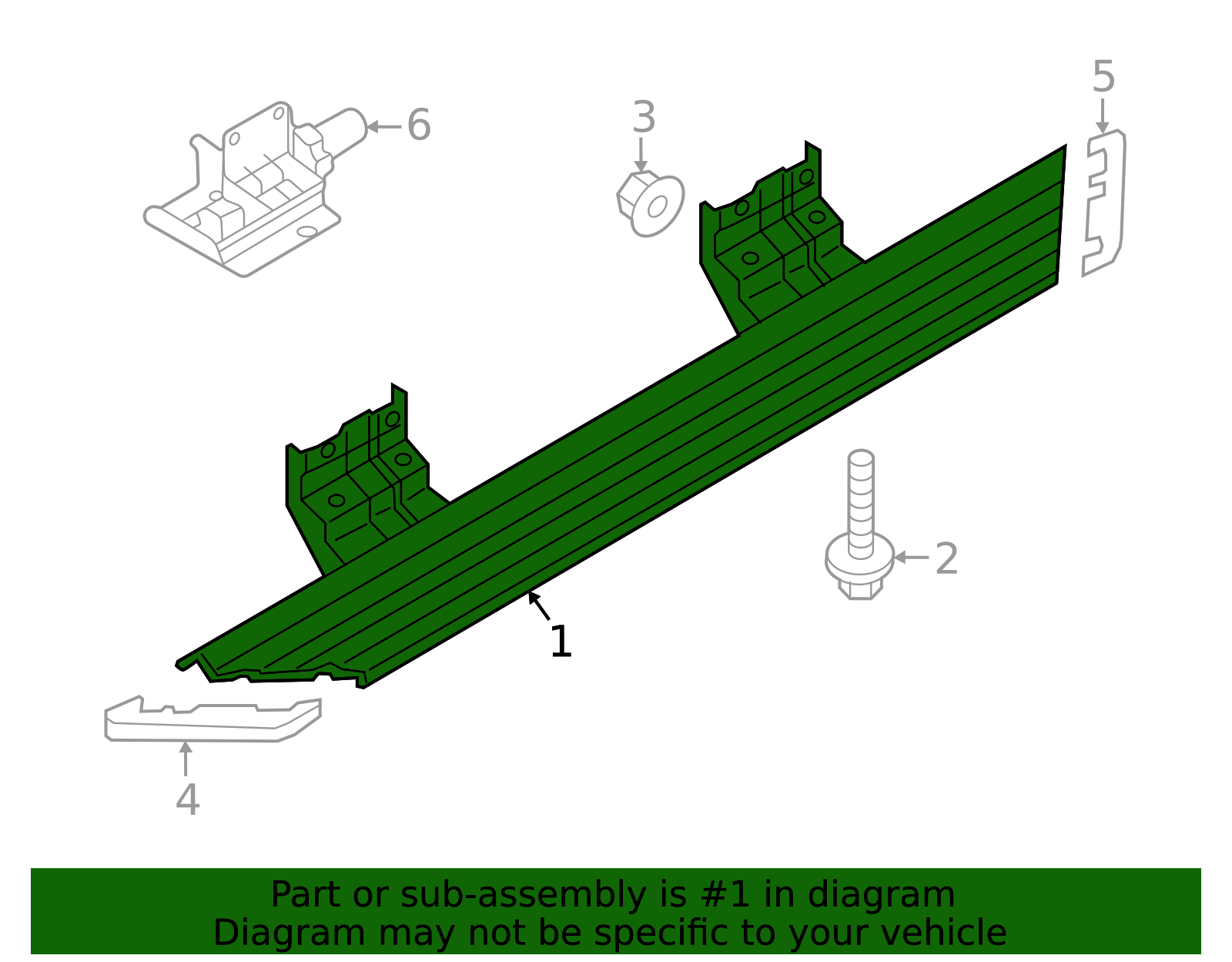 KK4Z-16450-AG - Running Board 2018-2026 Ford | Ford Parts Direct