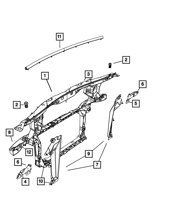 6104639AA - Cooling: Tapping Screw for Mopar Image