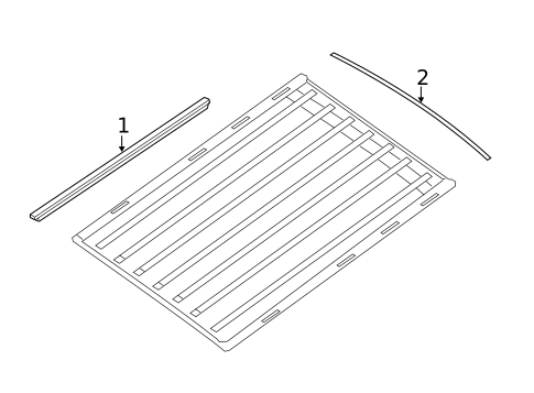 Exterior Trim - Roof for 2018 Nissan NV2500 #0