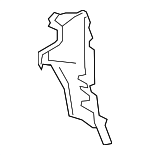 3D0810318C - Body: Hinge Pillar Reinforced Gusset for Volkswagen: Phaeton Image