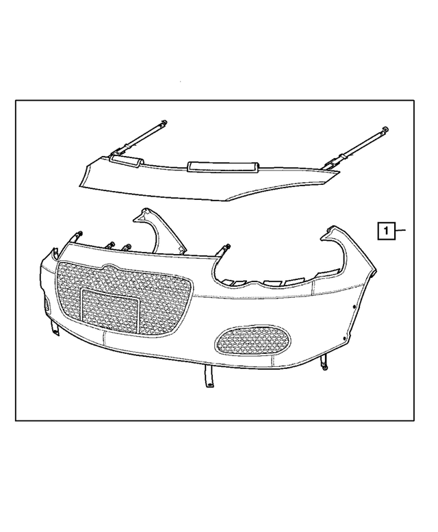 82208233AB - Mopar Accessories - Component Parts: Front End Cover Kit for Mopar Image
