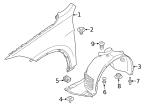7147169847 - Body: Fender Liner Nut for BMW Image