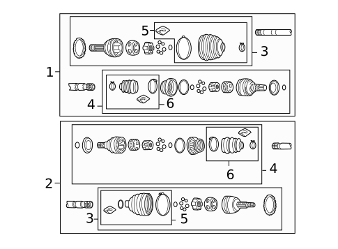 Drive Axles for 2010 Pontiac G3 #0