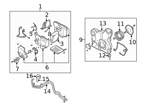 Auxiliary Heater & AC for 2004 Mitsubishi Montero #0