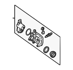 4G0615403A - Brakes: Caliper for Audi: A6, A6 Quattro, A7 Quattro, RS7, S6, S7 Image