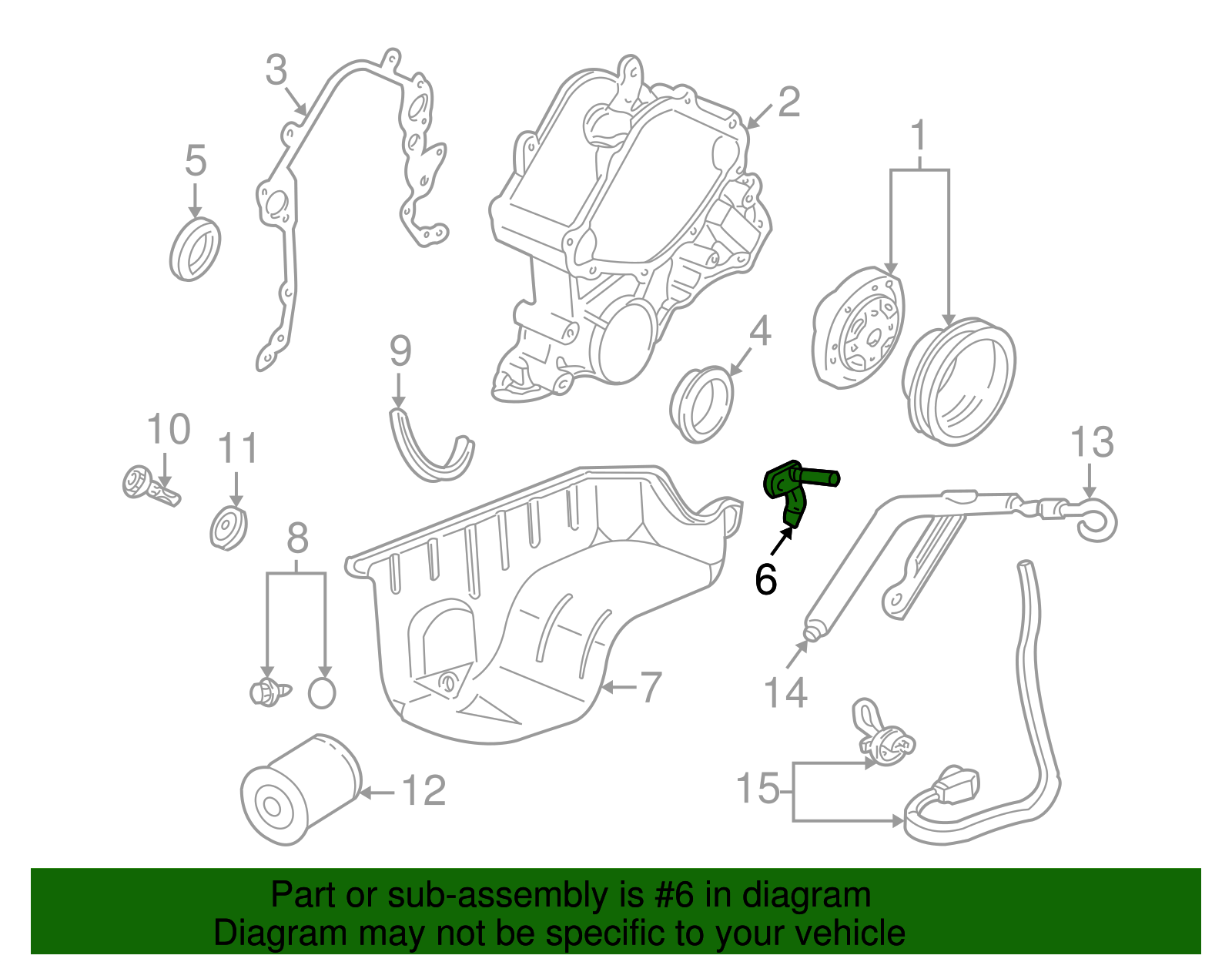 1994-2008 Ford Engine Crankshaft Position Sensor 4F2Z-6C315-BA ...