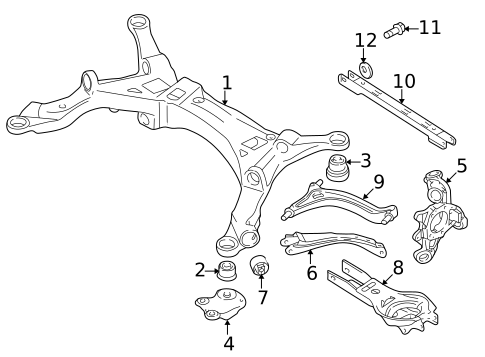 Rear Suspension for 2007 Ford Five Hundred #1