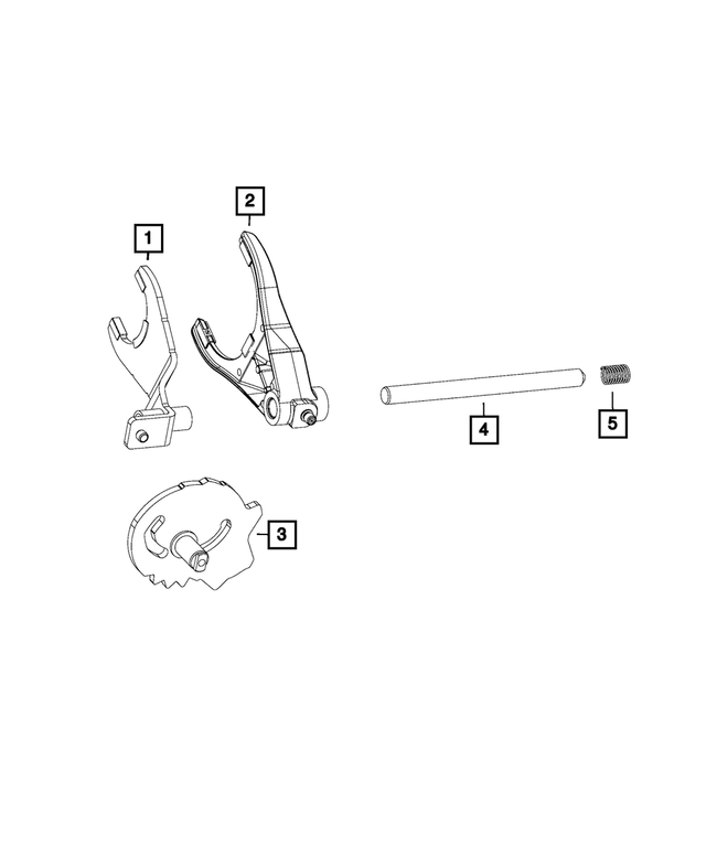 68658471AA - Transfer Case and Power Transfer Unit: Range Fork for Mopar Image