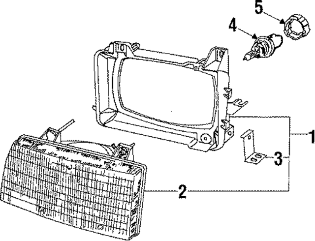 244327 - Electrical: Headlamp Bulb for Saab: 900, 9000 Image