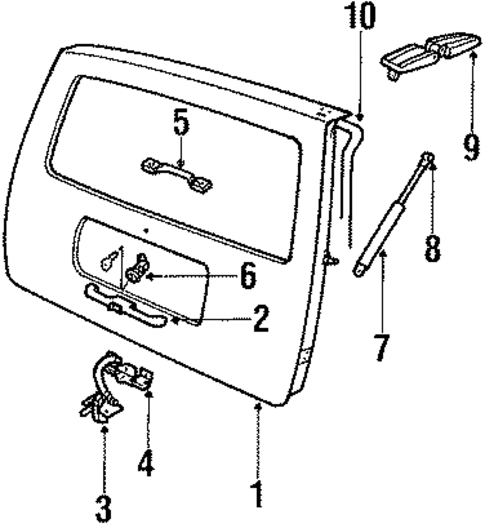 Tailgate for 1985 Volvo 245 #0