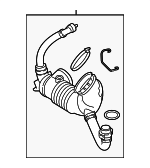 13718574783 - Engine: Outlet Tube for BMW Image