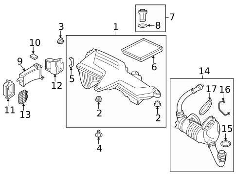 Air Intake for 2017 BMW 328d xDrive #0