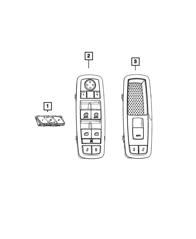 68472839AA - Interior Trim: Memory Selector Switch for Mopar Image