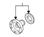 BX598070 - Universals &amp; Rear Axle: Companion Flange for Audi: RS Q8, RS6 Avant, RS7 Sportback, S8, SQ7, SQ8 Image