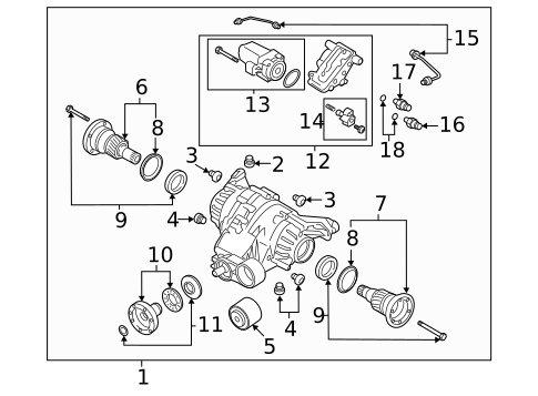 Axle & Differential for 2022 Audi SQ7 #0