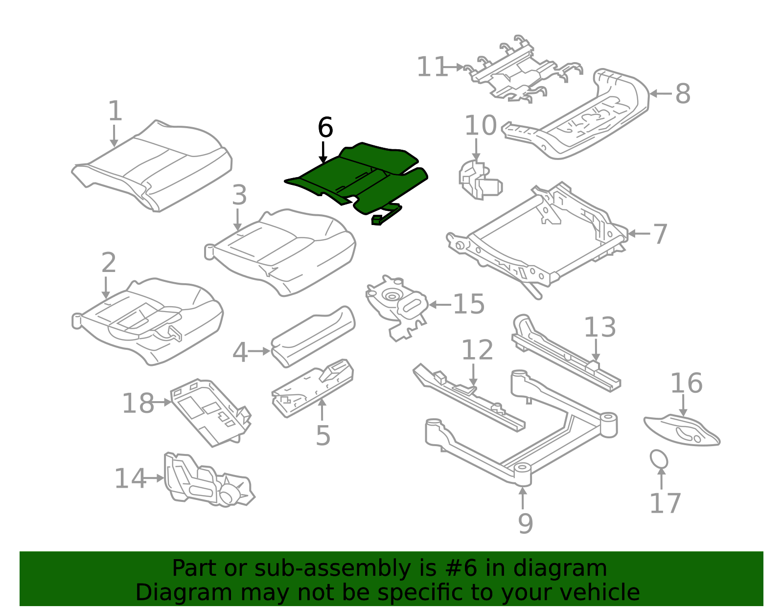 Volvo Seat Heater Pad - OEM Heating Element - Part #32136000 ...
