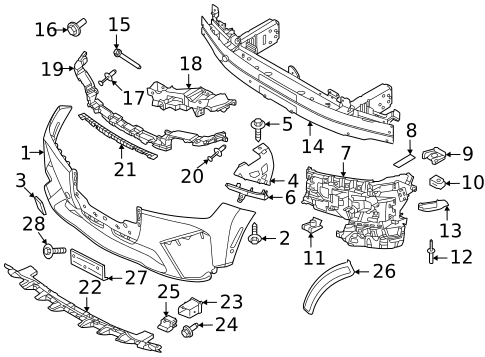 Bumper & Components - Front for 2023 BMW iX #1