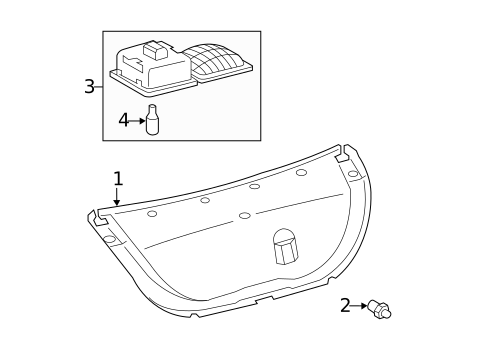 Interior Trim - Trunk for 2011 Toyota Avalon #0
