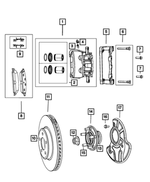 R5137670AC - Brakes: Disc Brake Caliper Assembly, Right for Mopar Image