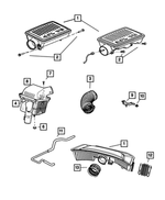53013521AB - Fuel: Air Cleaner Resonator for Mopar Image