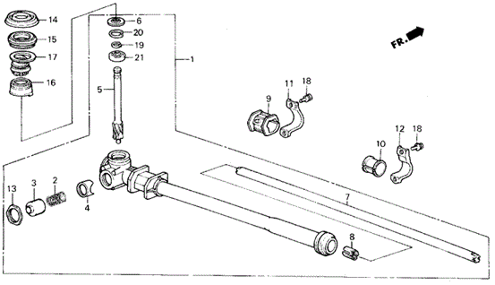 Steering Gear Box for 1984 Honda Civic #0