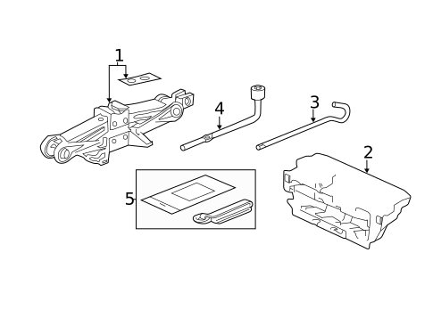 Jack & Components for 2011 Honda Accord Crosstour #0