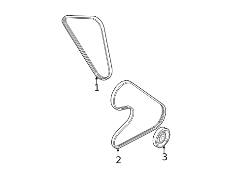 Belts & Pulleys for 2002 Mitsubishi Eclipse #0