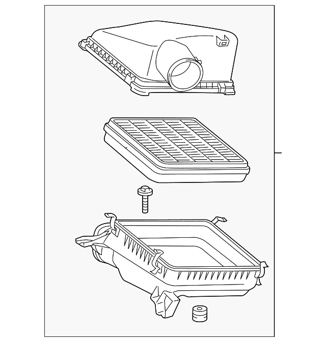 17700-38183 - Air Cleaner Assembly 2013-2021 Toyota Land Cruiser