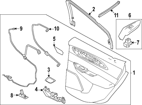 Interior Trim - Rear Door for 2025 Dodge Hornet #0