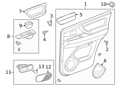 Front Door for 1999 Lexus LX470 #1