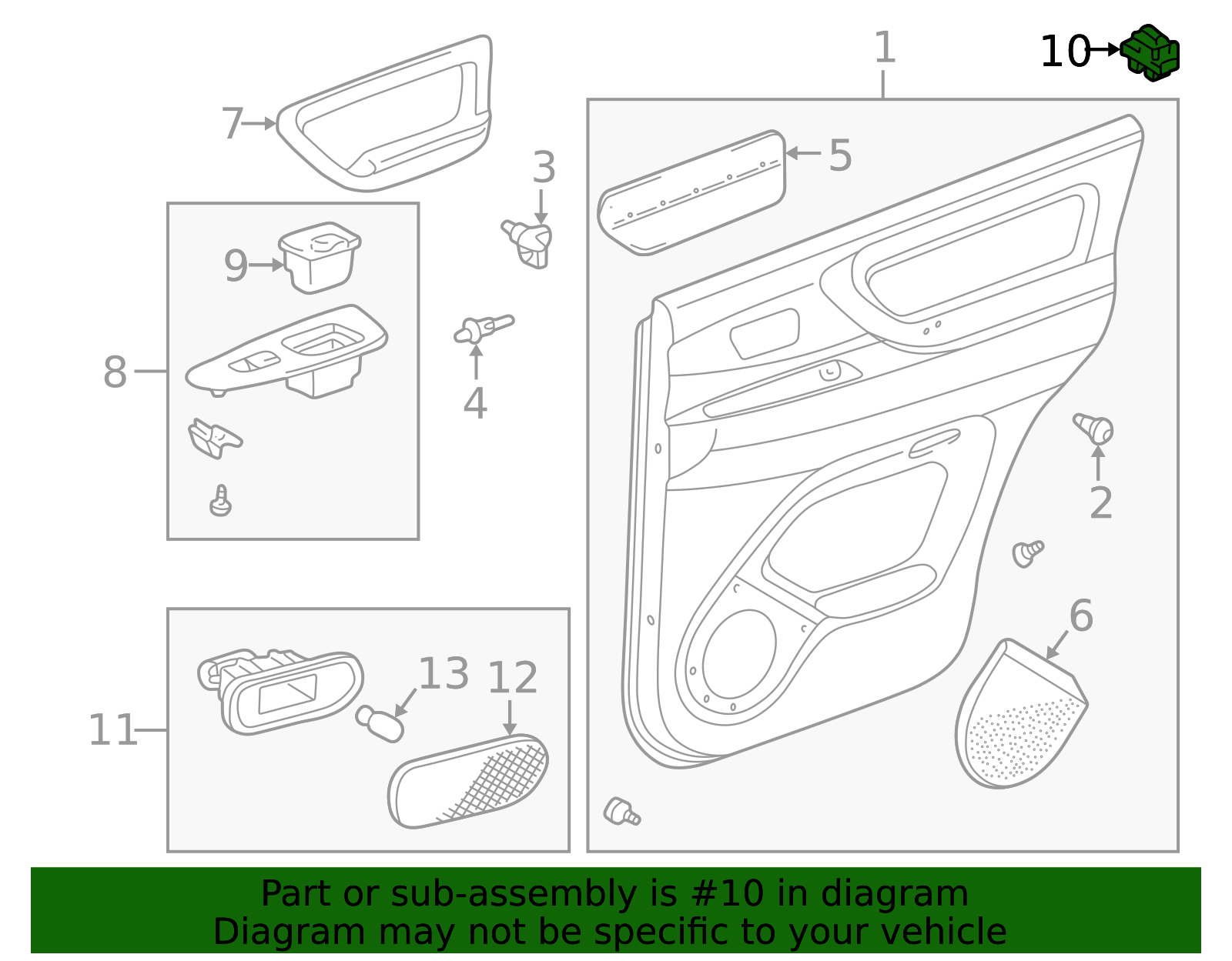 1998-2002 Lexus LX470 Window Switch 84810-60040 | OEM Parts Online