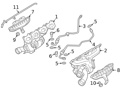 Exhaust Manifold for 2017 Porsche Cayenne #2