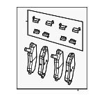 68654087AA - Brakes: Brake Pads for Mopar Image