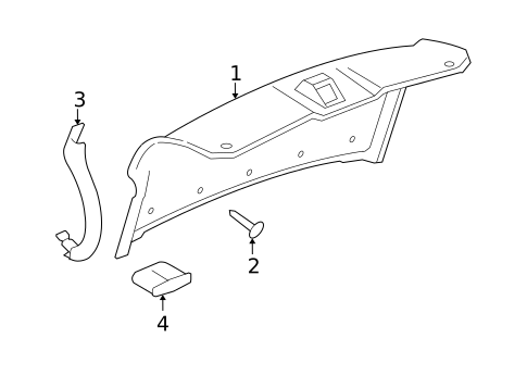 Interior Trim - Trunk for 2006 Cadillac DTS #0